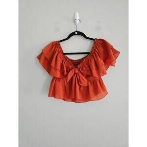 Zara Rust Crop Top S
